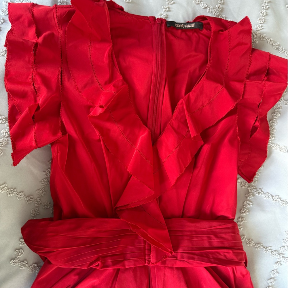 Roberto Cavalli Vibrant Red Dress - Picture 7 of 7